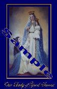 Mary of Good Success Holy Card